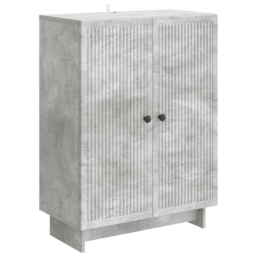 Sideboard Betongrå 66 x 34,5 x 90 cm Konstrueret træ