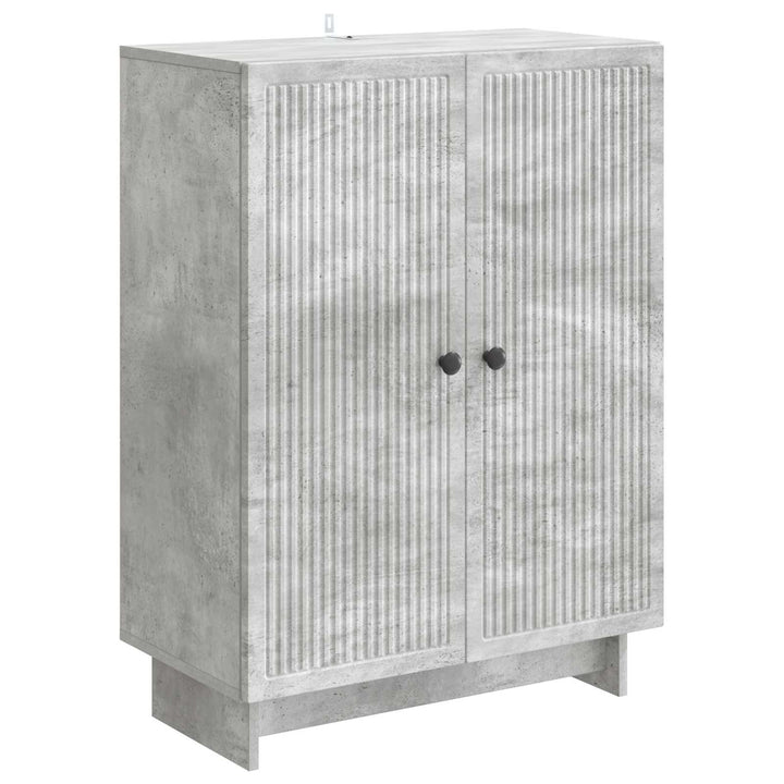 Sideboard Betongrå 66 x 34,5 x 90 cm Konstrueret træ