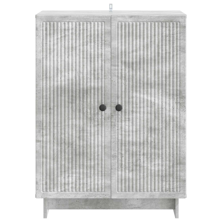 Sideboard Betongrå 66 x 34,5 x 90 cm Konstrueret træ