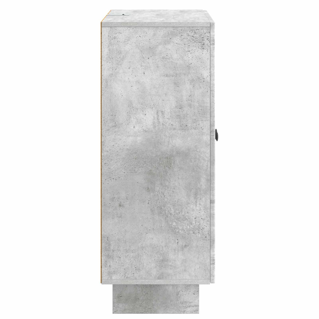 Sideboard Betongrå 66 x 34,5 x 90 cm Konstrueret træ