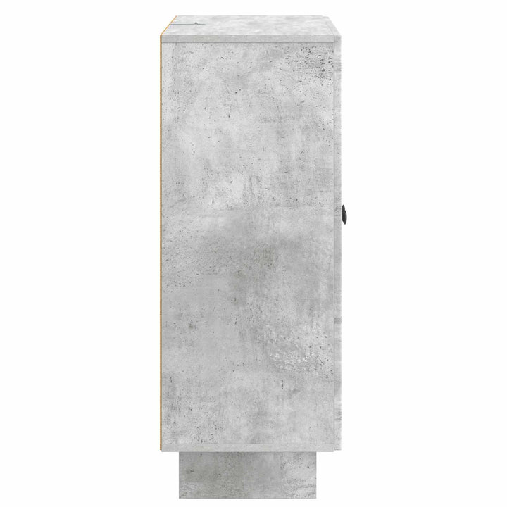 Sideboard Betongrå 66 x 34,5 x 90 cm Konstrueret træ