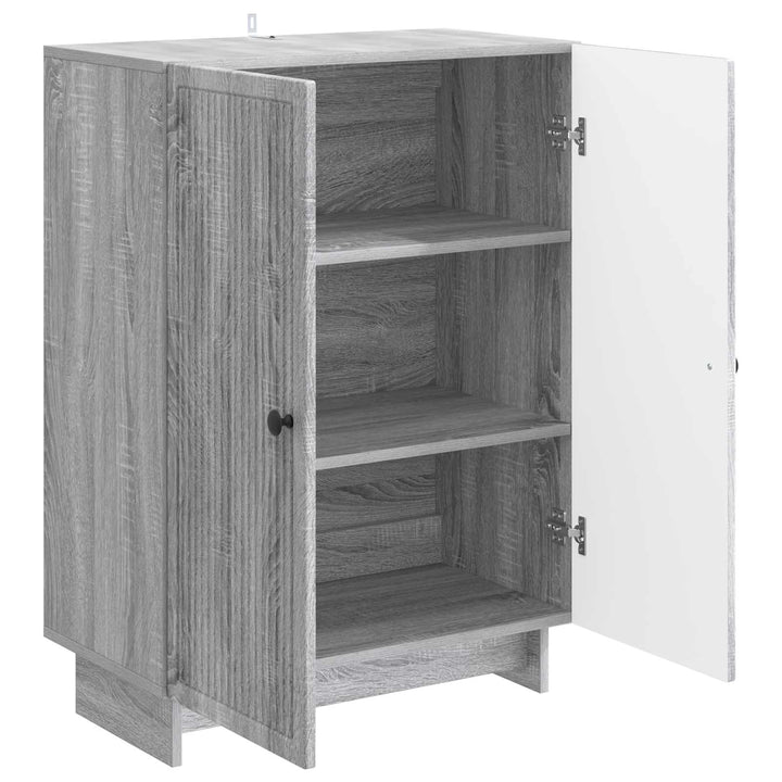 Sideboard Grå sonoma-eg 66 x 34,5 x 90 cm Konstrueret træ