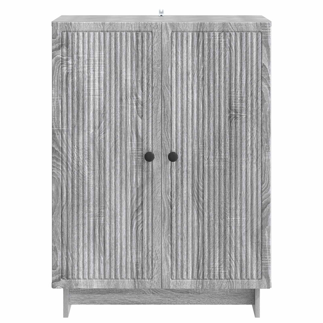 Sideboard Grå sonoma-eg 66 x 34,5 x 90 cm Konstrueret træ