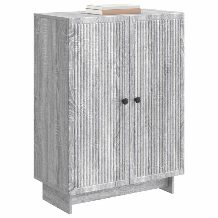 Sideboard Grå sonoma-eg 66 x 34,5 x 90 cm Konstrueret træ