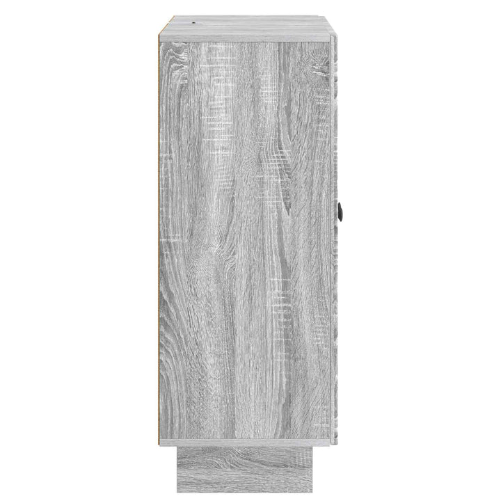 Sideboard Grå sonoma-eg 66 x 34,5 x 90 cm Konstrueret træ