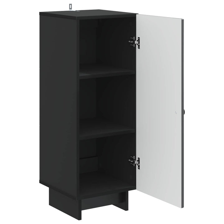 Sideboard Sort 33 x 34,5 x 90 cm Konstrueret træ