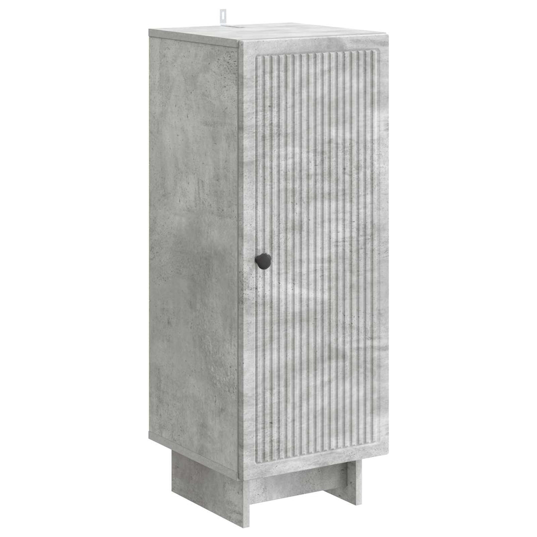 Sideboard Betongrå 33 x 34,5 x 90 cm Konstrueret træ