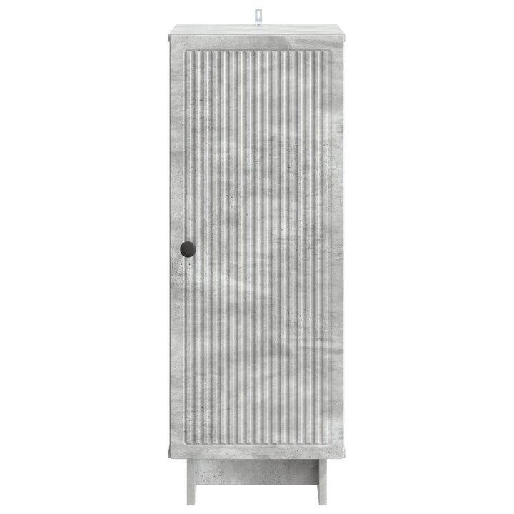 Sideboard Betongrå 33 x 34,5 x 90 cm Konstrueret træ
