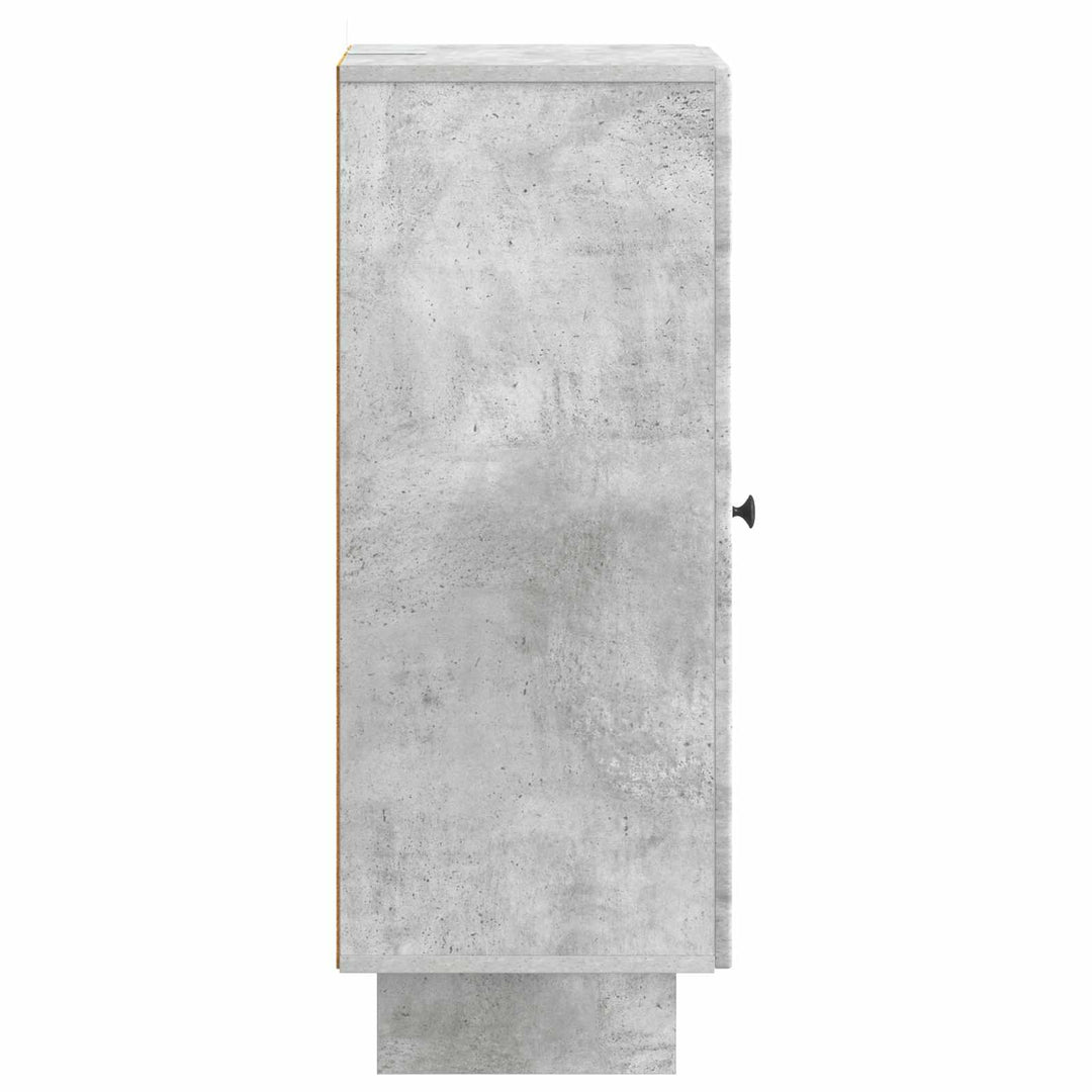 Sideboard Betongrå 33 x 34,5 x 90 cm Konstrueret træ