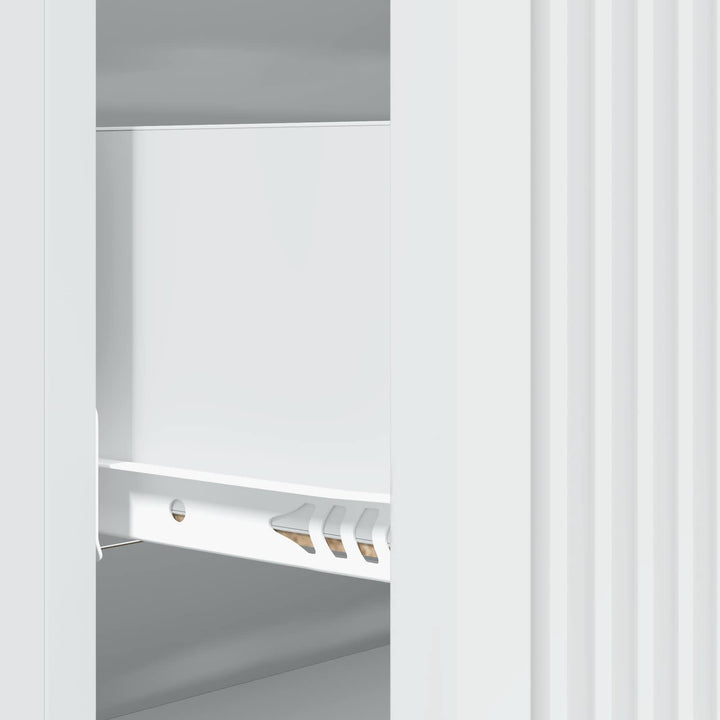 Skuffeskab Hvid 66 x 34,5 x 90 cm Konstrueret træ