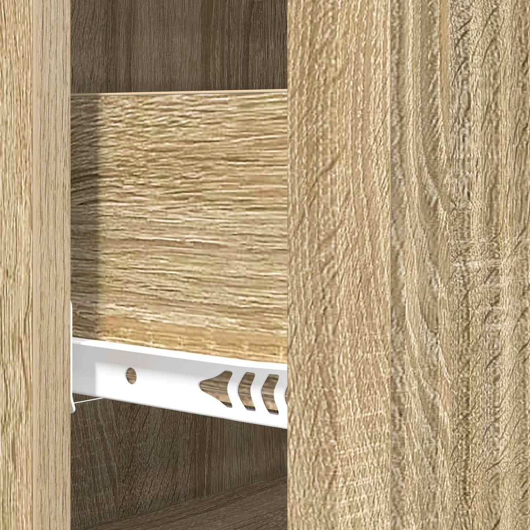 Skuffeskab 66 x 34,5 x 90 cm Konstrueret træ Sonoma-eg