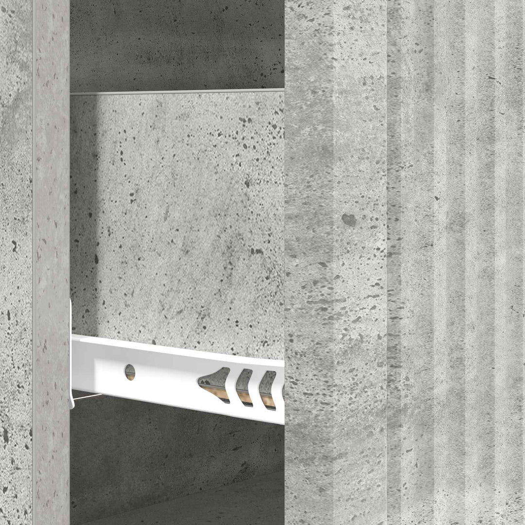 Skuffeskab Betongrå 66 x 34,5 x 90 cm Konstrueret træ