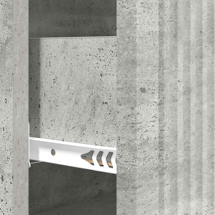 Skuffeskab Betongrå 66 x 34,5 x 90 cm Konstrueret træ