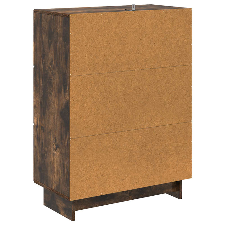 Skuffeskab 66 x 34,5 x 90 cm Konstrueret træ Røget eg