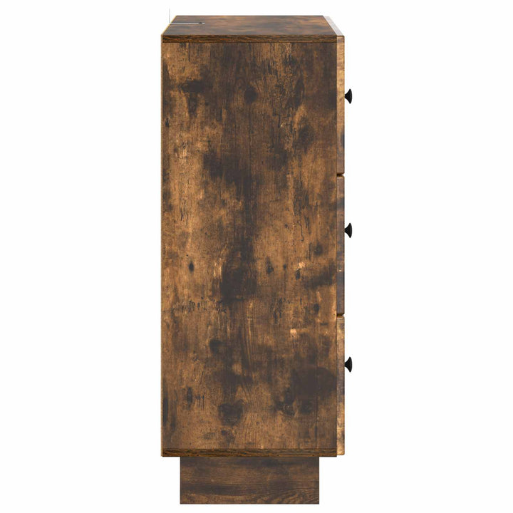 Skuffeskab 66 x 34,5 x 90 cm Konstrueret træ Røget eg