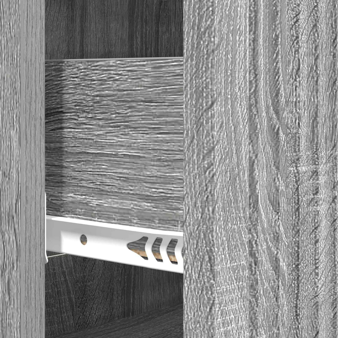 Skuffeskab 66 x 34,5 x 90 cm Konstrueret træ Grå sonoma-eg
