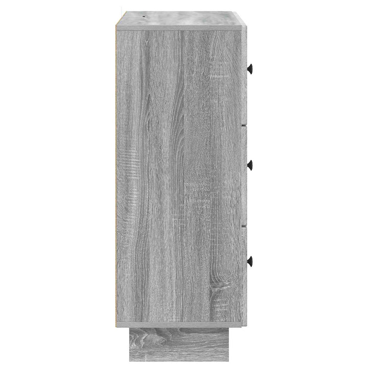 Skuffeskab 66 x 34,5 x 90 cm Konstrueret træ Grå sonoma-eg