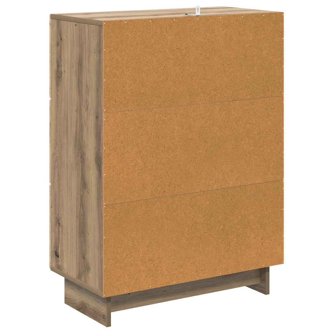 Skuffeskab 66 x 34,5 x 90 cm Konstrueret træ Artisan-eg