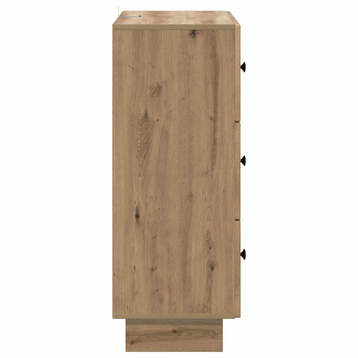 Skuffeskab 66 x 34,5 x 90 cm Konstrueret træ Artisan-eg