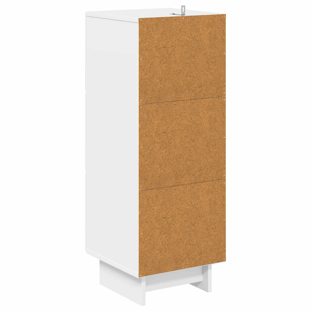 Skuffeskab Hvid 33 x 34,5 x 90 cm Konstrueret træ