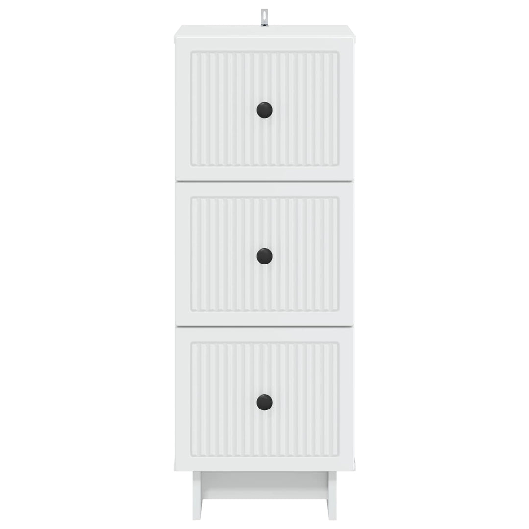 Skuffeskab Hvid 33 x 34,5 x 90 cm Konstrueret træ