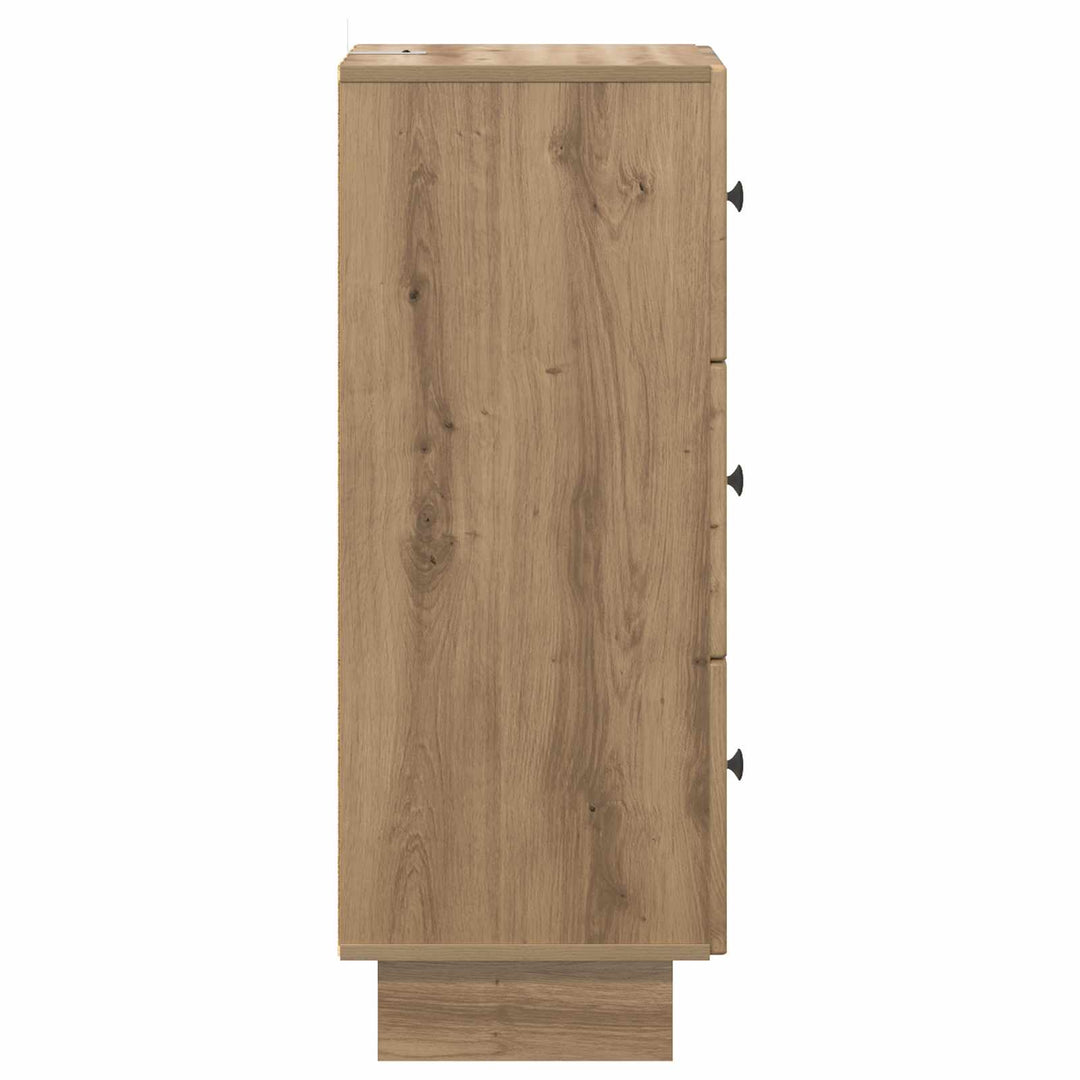 Skuffeskab 33 x 34,5 x 90 cm Konstrueret træ Artisan-eg