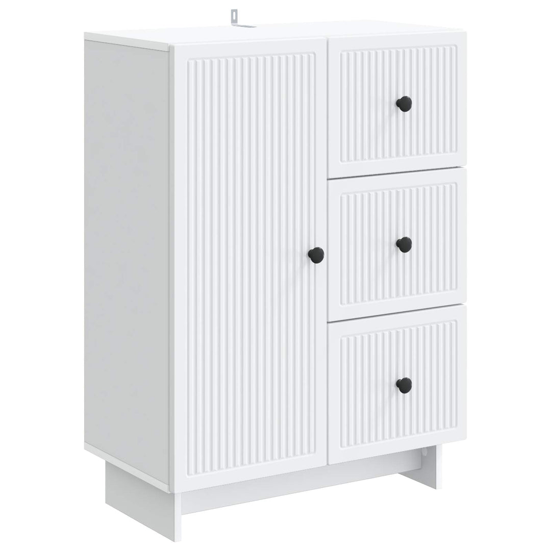 Sideboard Hvid 66 x 34,5 x 90 cm Konstrueret træ