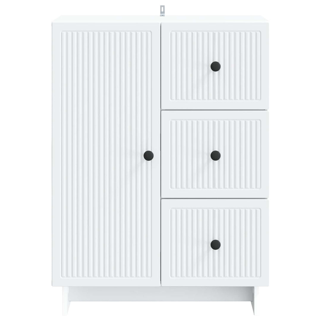 Sideboard Hvid 66 x 34,5 x 90 cm Konstrueret træ