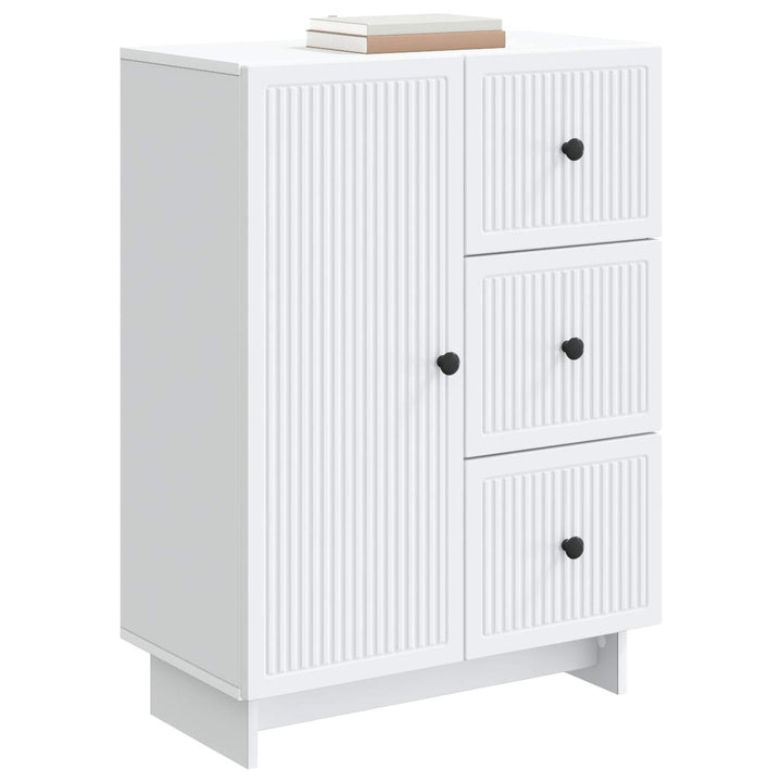 Sideboard Hvid 66 x 34,5 x 90 cm Konstrueret træ
