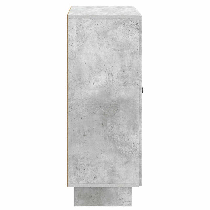 Sideboard med skuffe Betongrå 66 x 34,5 x 90 cm Konstrueret træ