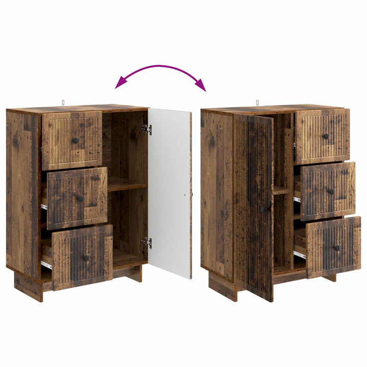 Sideboard Gammelt træ 66 x 34,5 x 90 cm Konstrueret træ