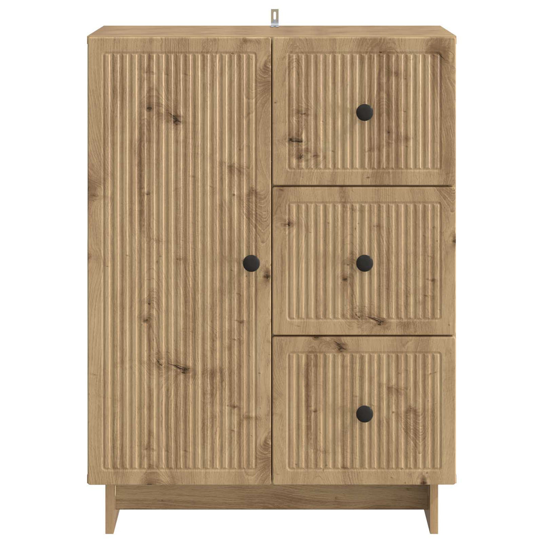 Sideboard Artisan-eg 66 x 34,5 x 90 cm Konstrueret træ