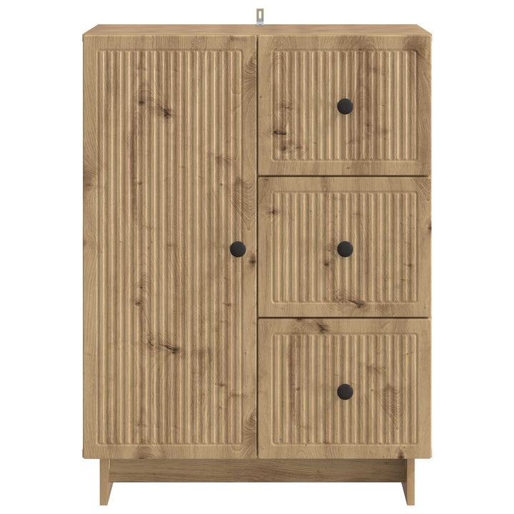 Sideboard Artisan-eg 66 x 34,5 x 90 cm Konstrueret træ
