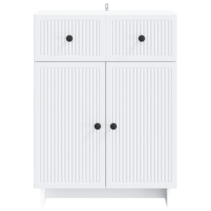 Sideboard Hvid 66 x 34,5 x 90 cm Konstrueret træ