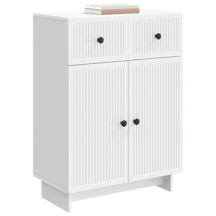 Sideboard Hvid 66 x 34,5 x 90 cm Konstrueret træ