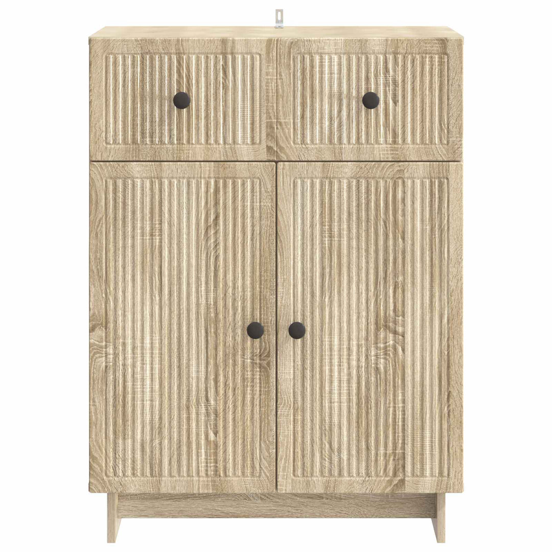 Sideboard Sonoma-eg 66 x 34,5 x 90 cm Konstrueret træ