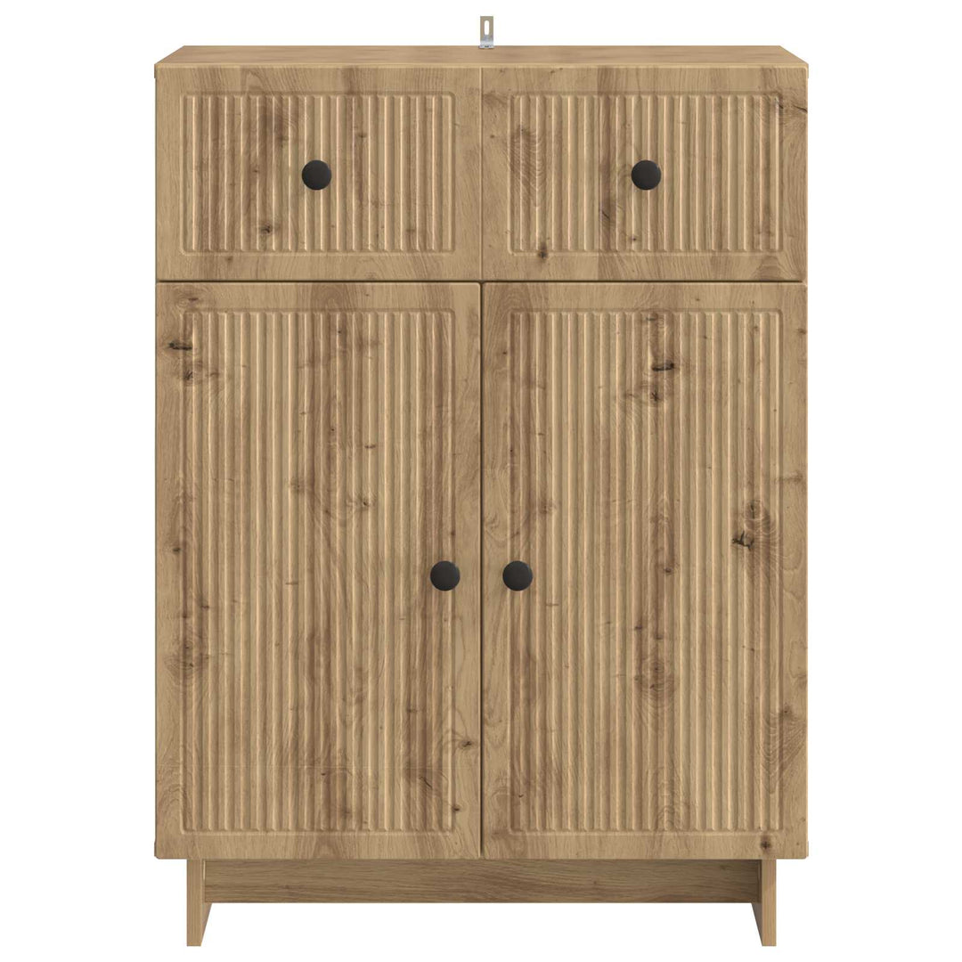 Sideboard Artisan-eg 66 x 34,5 x 90 cm Konstrueret træ