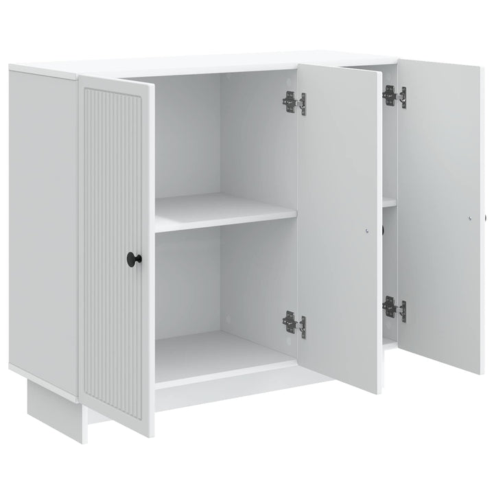 Sideboard Hvid 89 x 34,5 x 80 cm Konstrueret træ