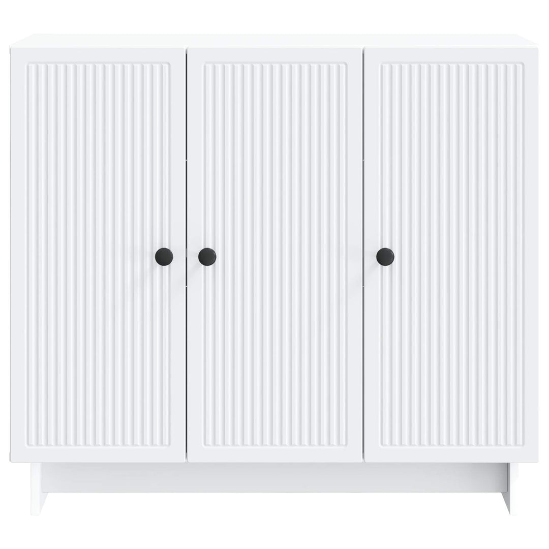 Sideboard Hvid 89 x 34,5 x 80 cm Konstrueret træ