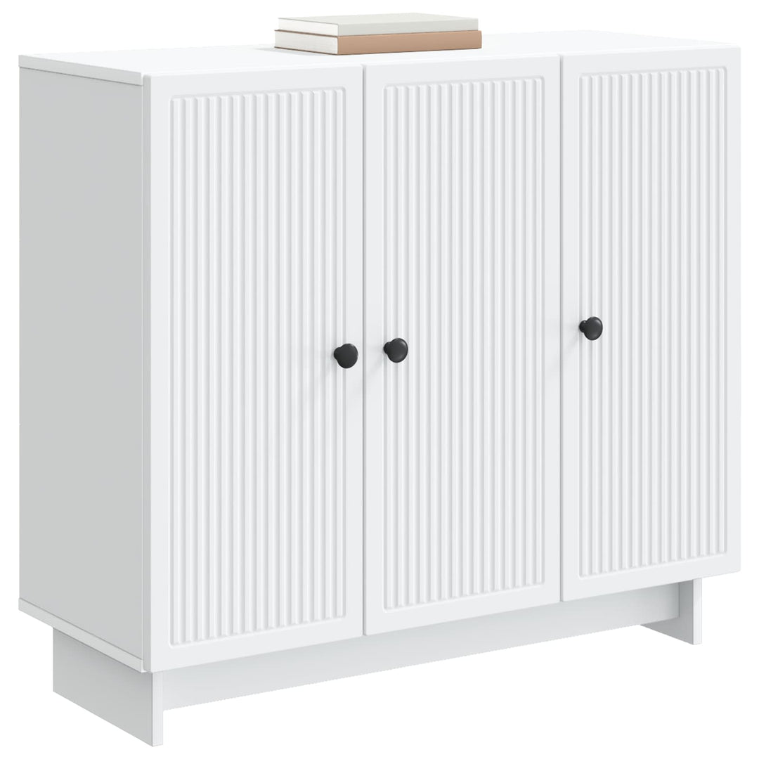 Sideboard Hvid 89 x 34,5 x 80 cm Konstrueret træ