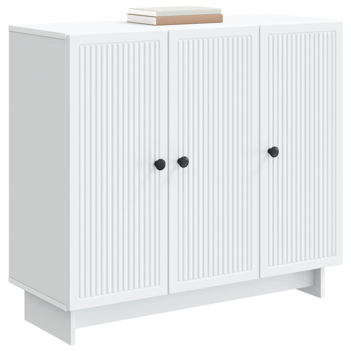 Sideboard Hvid 89 x 34,5 x 80 cm Konstrueret træ
