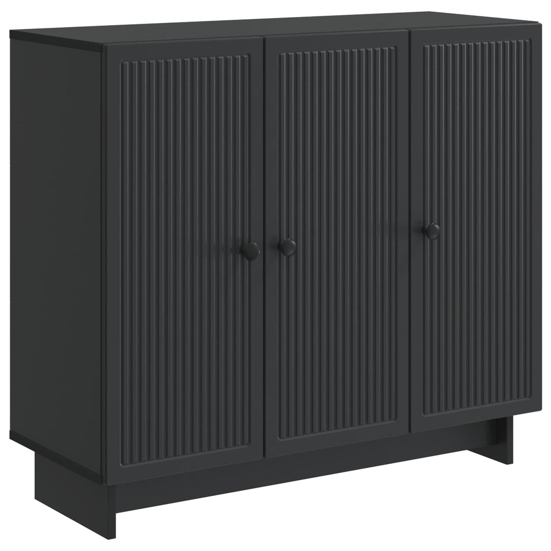 Sideboard Sort 89 x 34,5 x 80 cm Konstrueret træ