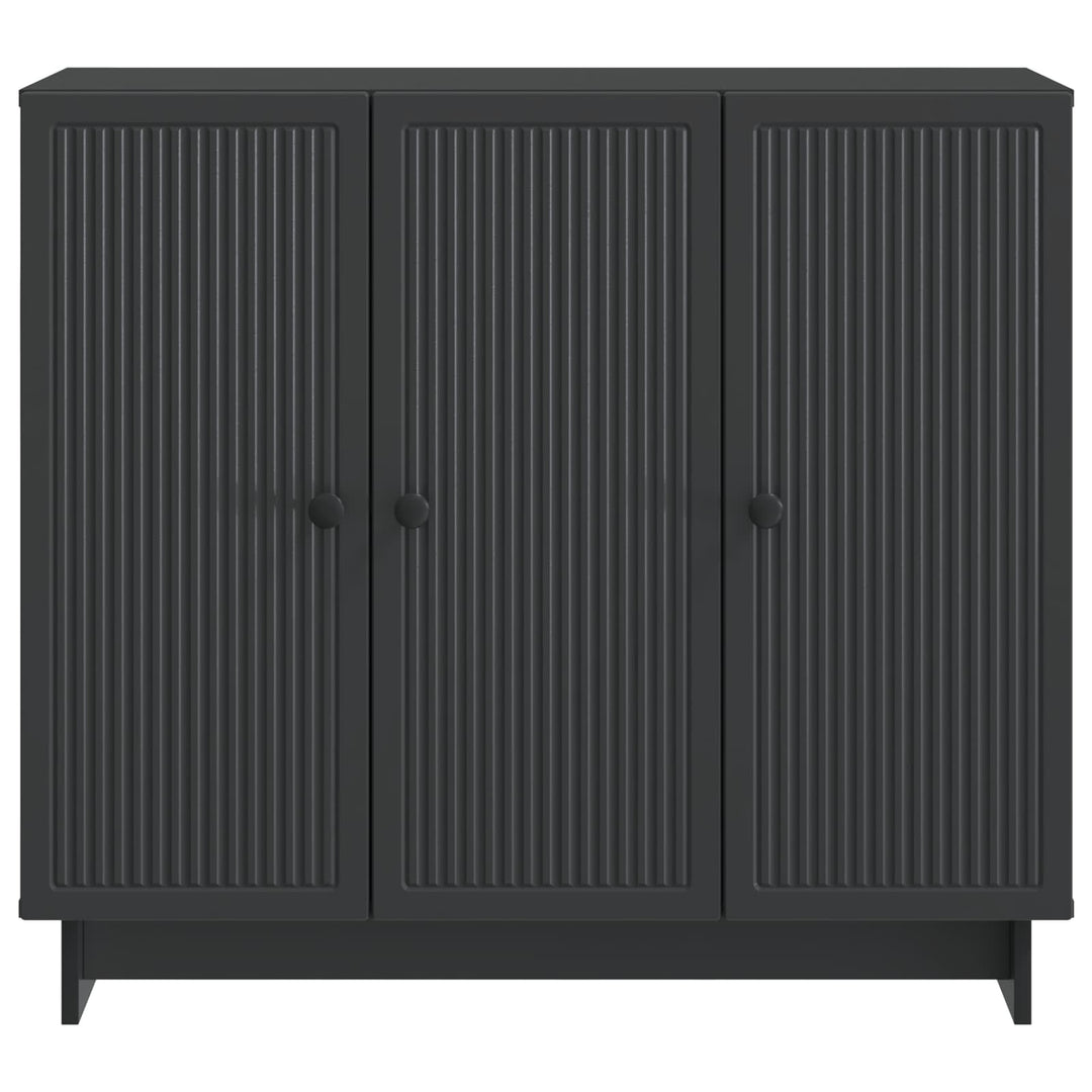 Sideboard Sort 89 x 34,5 x 80 cm Konstrueret træ