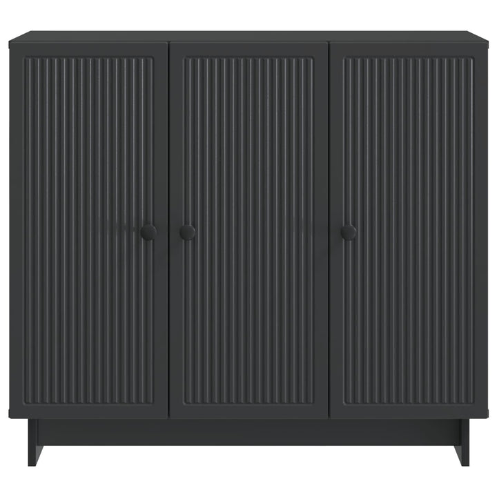 Sideboard Sort 89 x 34,5 x 80 cm Konstrueret træ