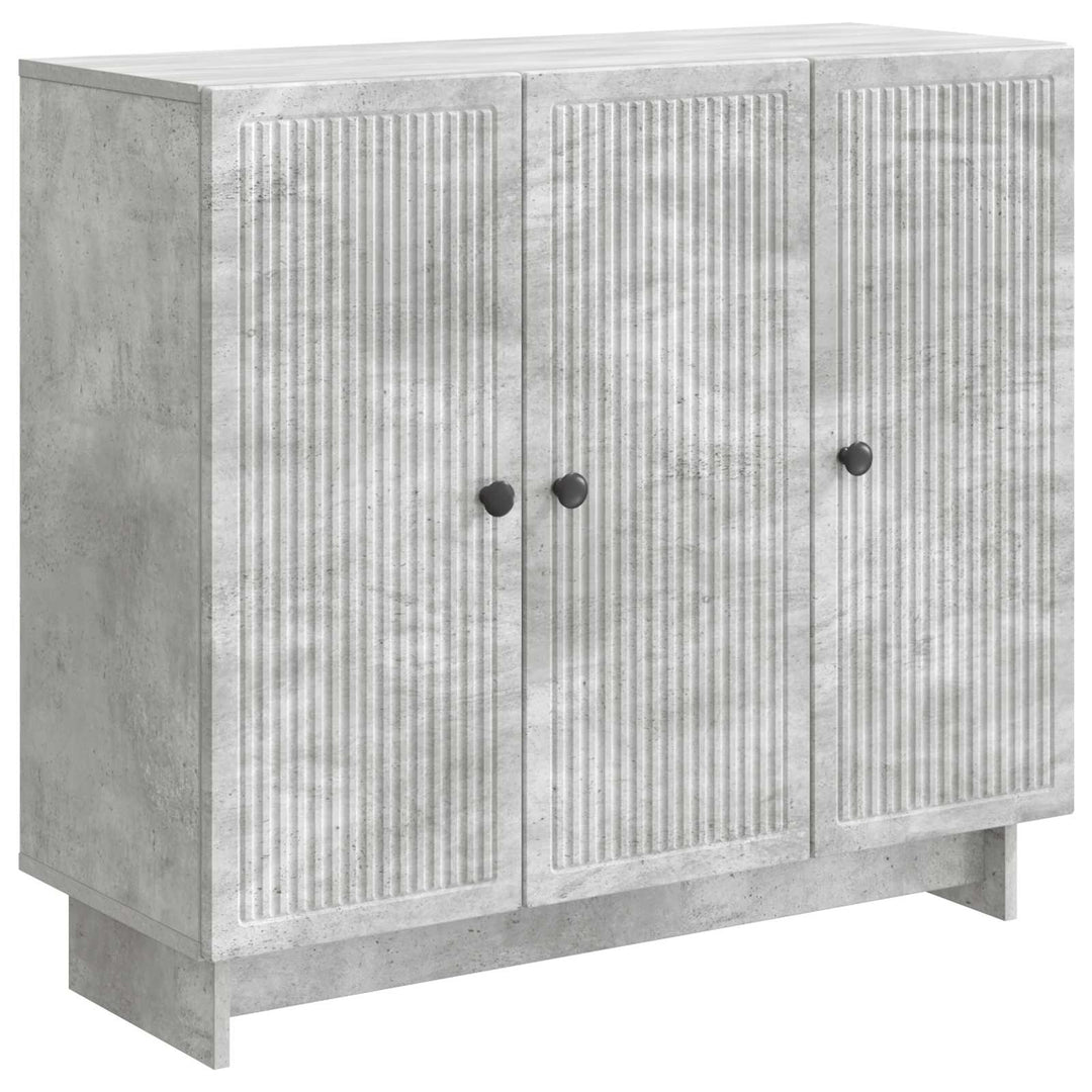 Sideboard Betongrå 89 x 34,5 x 80 cm Konstrueret træ
