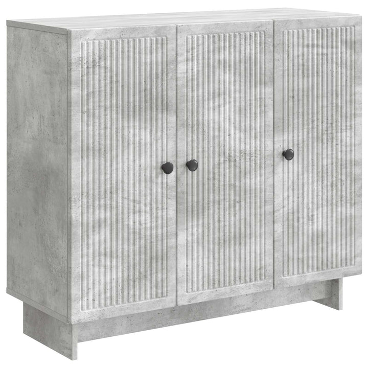 Sideboard Betongrå 89 x 34,5 x 80 cm Konstrueret træ