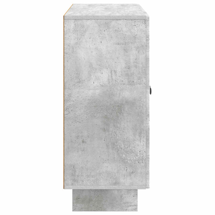 Sideboard Betongrå 89 x 34,5 x 80 cm Konstrueret træ