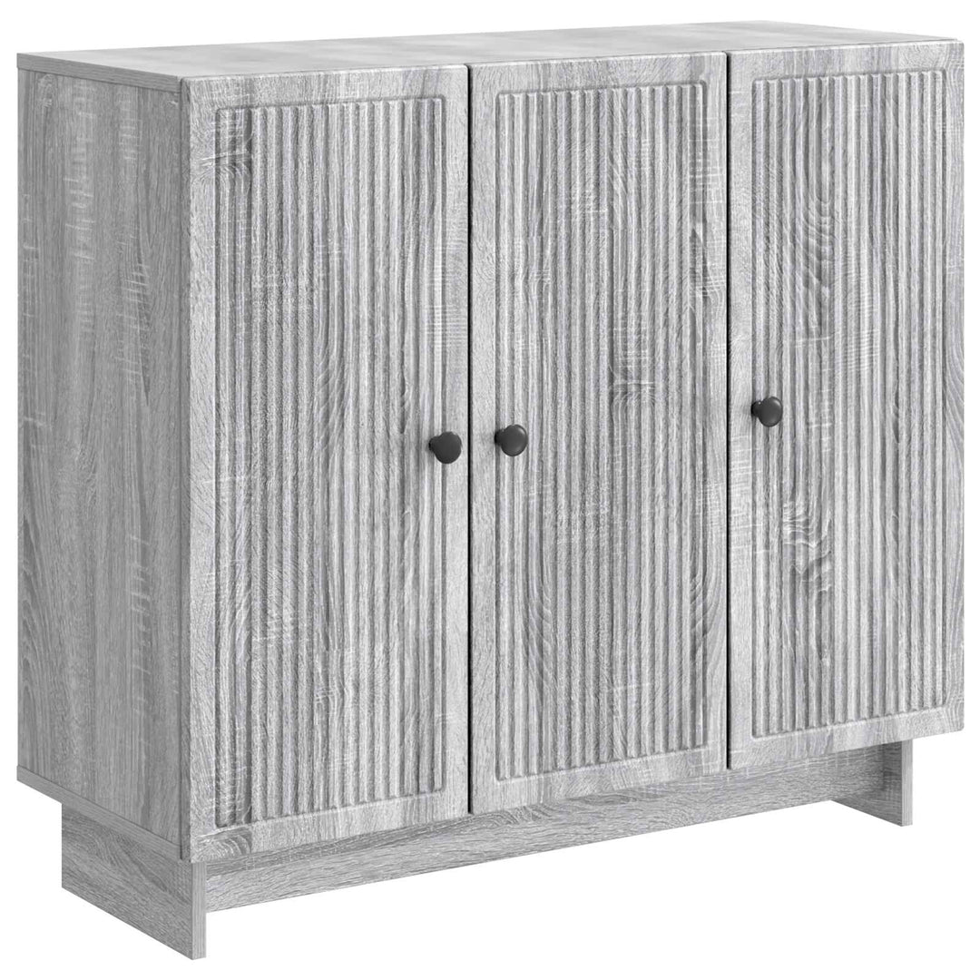 Sideboard Grå sonoma-eg 89 x 34,5 x 80 cm Konstrueret træ