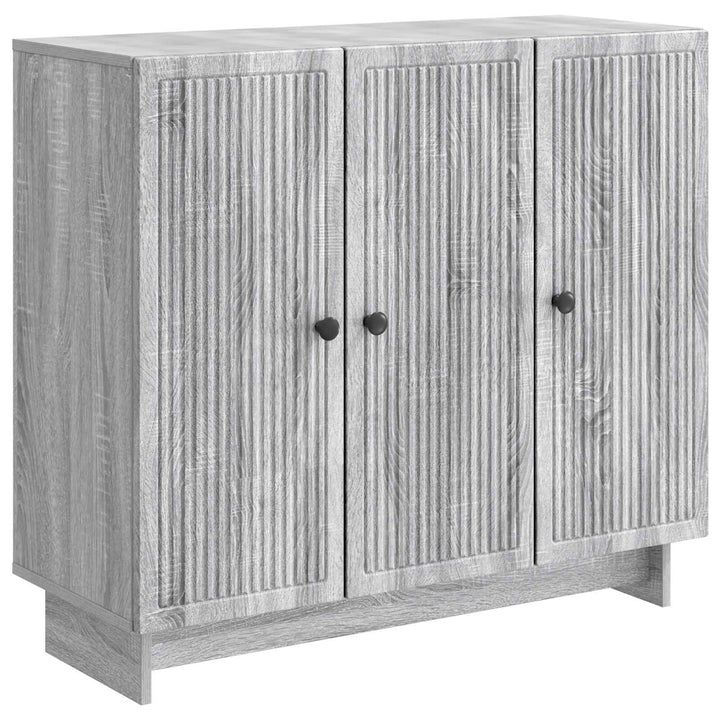 Sideboard Grå sonoma-eg 89 x 34,5 x 80 cm Konstrueret træ