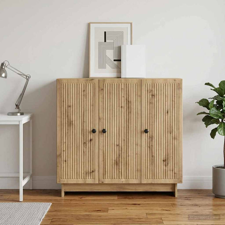 Sideboard Artisan-eg 89 x 34,5 x 80 cm Konstrueret træ